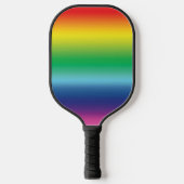 Moderner Regenbogenverlauf Lgbtq-Gay Pride Pickleball Schläger (Vorderseite)