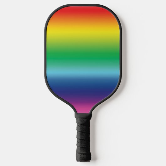 Moderner Regenbogenverlauf Lgbtq-Gay Pride Pickleball Schläger (Vorderseite)