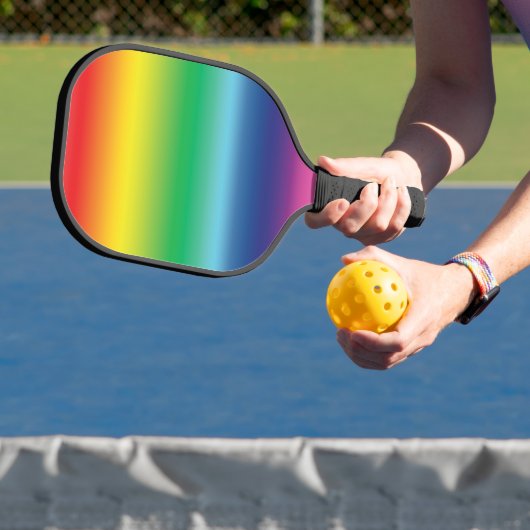 Moderner Regenbogenverlauf Lgbtq-Gay Pride Pickleball Schläger (InSitu)