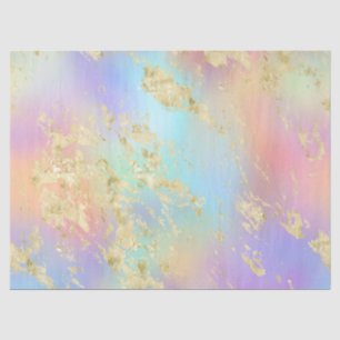 Moderner Regenbogenverlauf und goldenes Marmormust Seidenpapier