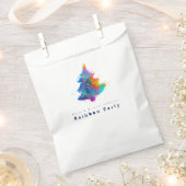 Moderner Regenbogenweihnachtsbaum Personalisiert Geschenktütchen (Ausgeschnitten)