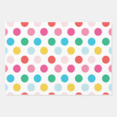 Moderner Regenbogenweihnachtsbaum und String Light Geschenkpapier Set (Vorderseite 3)