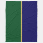 Moderner, reichhaltiger Royal Blue Deep Green Colo Fleecedecke (Vorderseite)