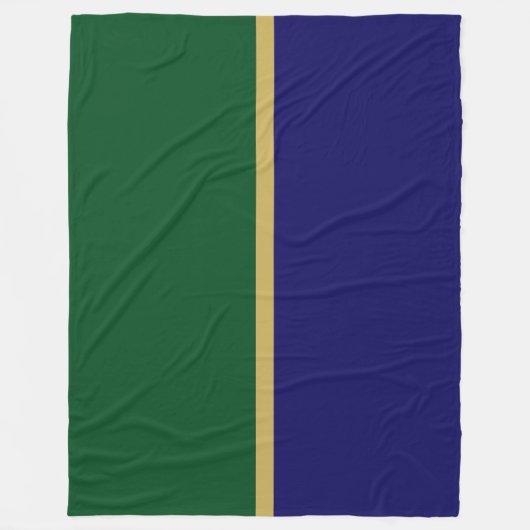 Moderner, reichhaltiger Royal Blue Deep Green Colo Fleecedecke (Vorderseite)
