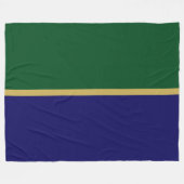 Moderner, reichhaltiger Royal Blue Deep Green Colo Fleecedecke (Vorderseite (Horizontal))