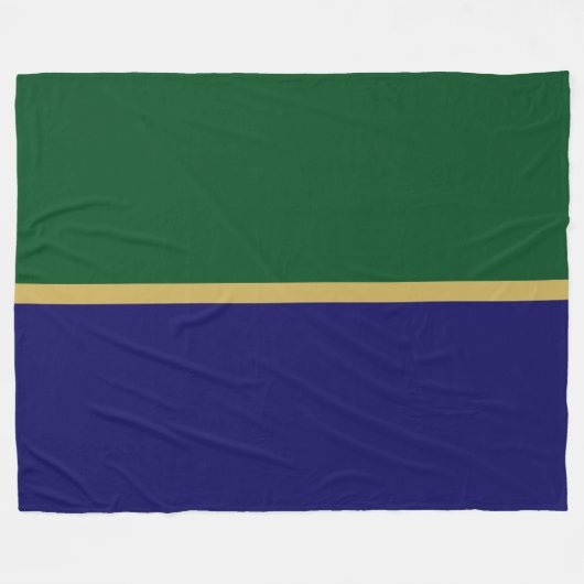 Moderner, reichhaltiger Royal Blue Deep Green Colo Fleecedecke (Vorderseite (Horizontal))