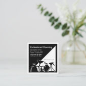 Moderner Reinigungs-Service Quadratische Visitenkarte (Stehend Vorderseite)