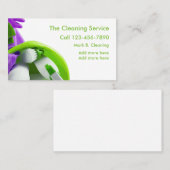 Moderner Reinigungs-Service Visitenkarte (Vorne/Hinten)