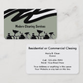 Moderner Reinigungs-Service Visitenkarte (Vorne/Hinten)