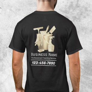 Moderner Reinigungsservice für Gold T-Shirt