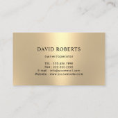 Moderner Reinigungsservice für Haushaltshilfe Blac Visitenkarte (Rückseite)