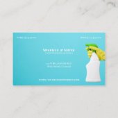 Moderner Reinigungsservice für Pastelle Visitenkarte (Rückseite)