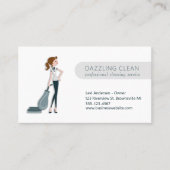 Moderner Reinigungsservice Haushaltshaus Sauberkei Visitenkarte (Vorderseite)