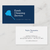 Moderner Reinigungsservice, Haushaltshilfe II Visitenkarte (Vorne/Hinten)