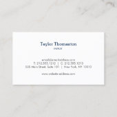 Moderner Reinigungsservice, Haushaltshilfe II Visitenkarte (Rückseite)