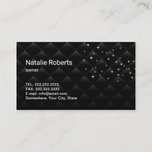 Moderner Reinigungsservice Silver Spray Luxury Bla Visitenkarte (Rückseite)