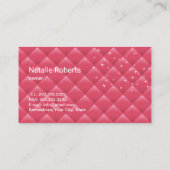 Moderner Reinigungsservice Silver Spray Luxus Pink Visitenkarte (Rückseite)