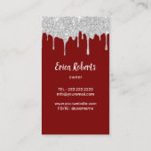 Moderner Reinigungsservice - Silver Tropfens House Visitenkarte (Rückseite)