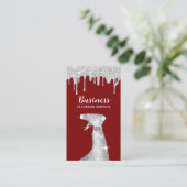 Moderner Reinigungsservice - Silver Tropfens House Visitenkarte (Stehend Vorderseite)