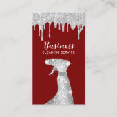 Moderner Reinigungsservice - Silver Tropfens House Visitenkarte (Vorderseite)