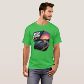 Moderner Rennwagenjunge T-Shirt (Vorne ganz)