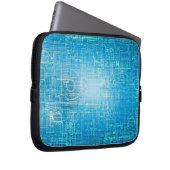 Moderner Retro Blueprint Laptop-Sieb Laptopschutzhülle (Vorne Rechts)