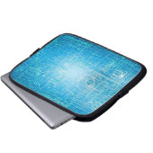 Moderner Retro Blueprint Laptop-Sieb Laptopschutzhülle (Vorne Knopf)