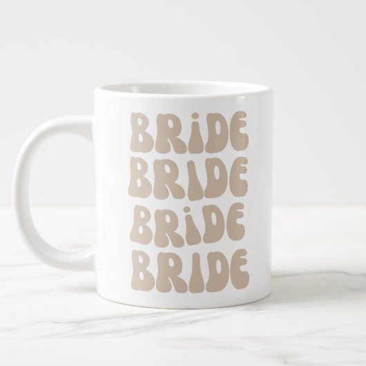 Moderner Retro Bridge Junggeselinnen-Abschied Vint Jumbo-Tasse (Links)
