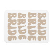 Moderner Retro Bridge Junggeselinnen-Abschied Vint Magnet (Horizontal)