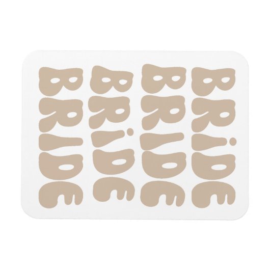 Moderner Retro Bridge Junggeselinnen-Abschied Vint Magnet (Horizontal)