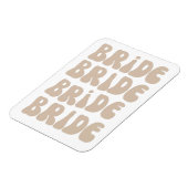 Moderner Retro Bridge Junggeselinnen-Abschied Vint Magnet (Linke Seite)