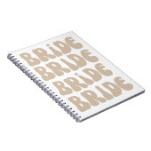 Moderner Retro Bridge Junggeselinnen-Abschied Vint Notizblock (Rechte Seite)