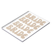 Moderner Retro Bridge Junggeselinnen-Abschied Vint Notizblock (Linke Seite)