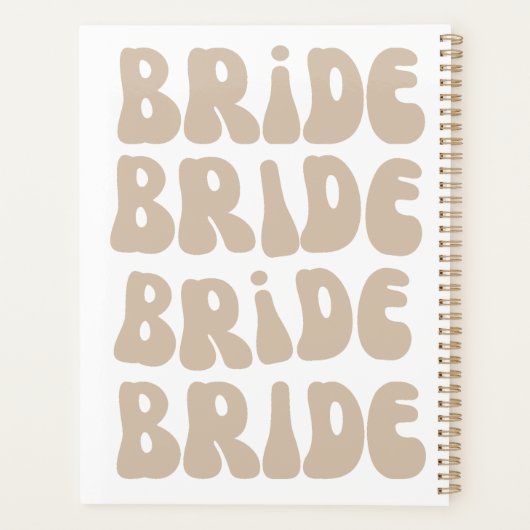 Moderner Retro Bridge Junggeselinnen-Abschied Vint Planer (Rückseite)