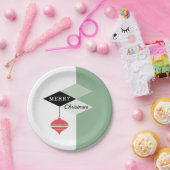 Moderner Retro-Chic-Urlaub im Mittelalter Pappteller (Party)