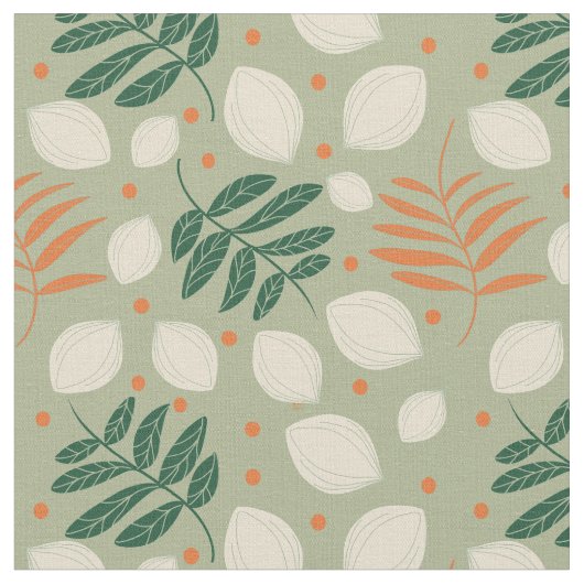 Moderner Retro Citrus Green aus dem Mittelalter  Stoff (Nahaufnahme)