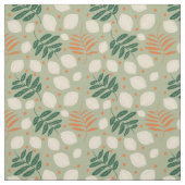 Moderner Retro Citrus Green aus dem Mittelalter  Stoff (Muster)
