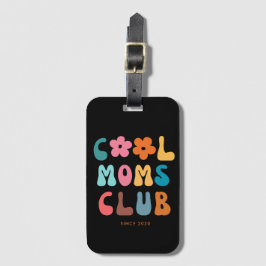 Moderner Retro Cool Moms Club Vintag Groovy Gepäckanhänger