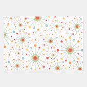 Moderner Retro der 1970er Jahre  Sun Burst Geschenkpapier Set (Vorderseite 2)