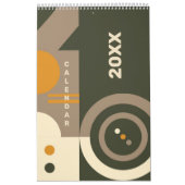 Moderner Retro Earth Tone Geometric 2023 Calendar Kalender (Titelbild)