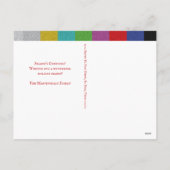 Moderner Retro Foto Weihnachtsfeiertag Feiertagspostkarte (Rückseite)