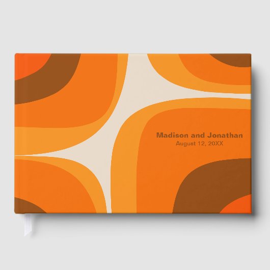 Moderner Retro Groove Modernistischer 70er aus dem Gästebuch (Vorderseite)