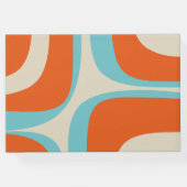 Moderner Retro Groove Personalisiert Gästebuch (Rückseite)