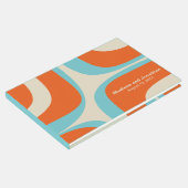 Moderner Retro Groove Personalisiert Gästebuch (Ecke)