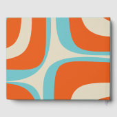 Moderner Retro Groove Personalisiert Gästebuch (Rückseite)