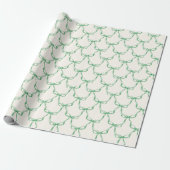 Moderner Retro-Grüner Bogen Weihnachten des Mittel Geschenkpapier (Ungerollt)