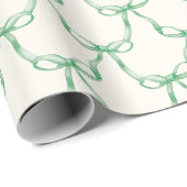 Moderner Retro-Grüner Bogen Weihnachten des Mittel Geschenkpapier (Rolleneckpunkt)