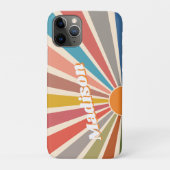 Moderner Retro Individuelle Name Spaß Vintager Reg Case-Mate iPhone Hülle (Rückseite)