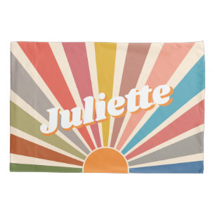 Moderner Retro Individuelle Name Spaß Vintager Reg Kissenbezug