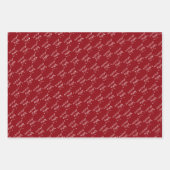 Moderner Retro Kleiner Baum Weihnachtsfeiertag Geschenkpapier Set (Vorderseite 2)